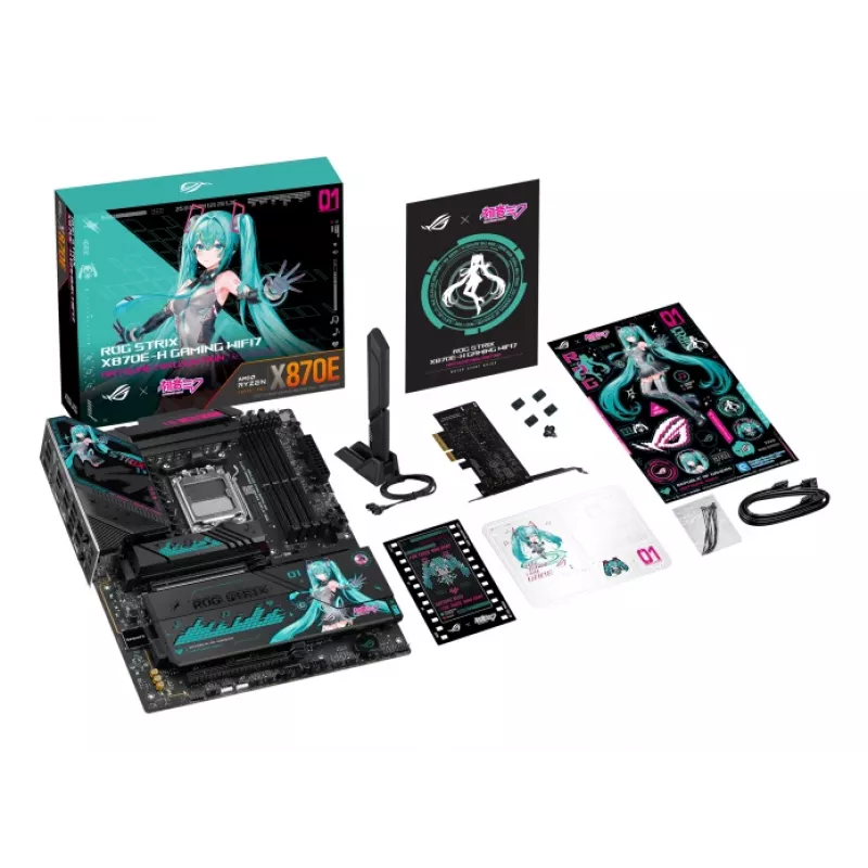 Emaplaat ASUS ROG STRIX X870E-H GAMING MIKU WIFI7 ATX AM5 pesale, DDR5 tugi