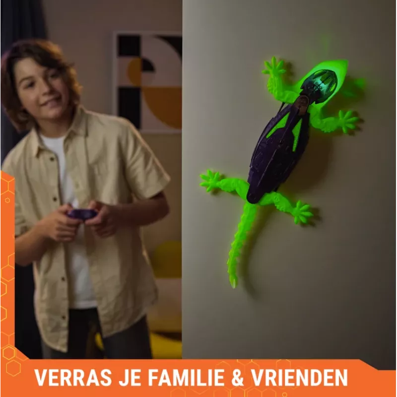 HEX BOTS pimedas helendav geko, laetav kaugjuhtimisega robot-lastemänguasi, ronib mööda seinu üles, vembumänguasjad ja mängud, RC-robot poistele ja tüdrukutele alates 4. eluaastast