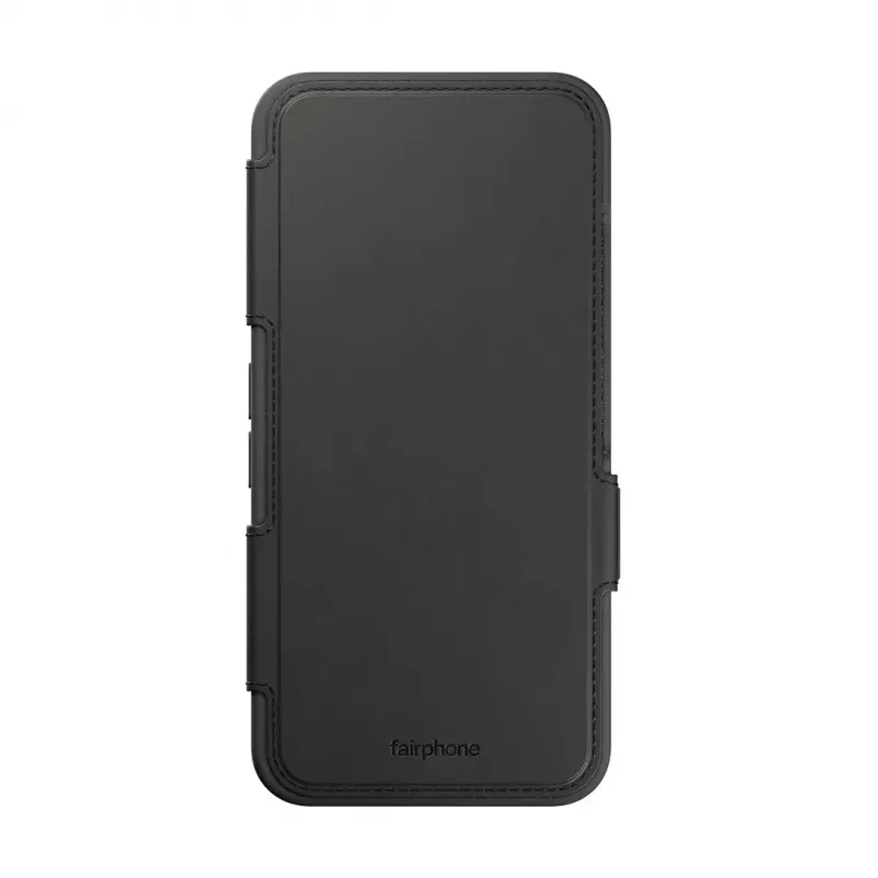 Flip-ümbris Fairphone F6FLIP-1ZW-WW1 Fairphone 6-le, klappkate 16 cm (6,31 tolli) ekraanile, plastik, must