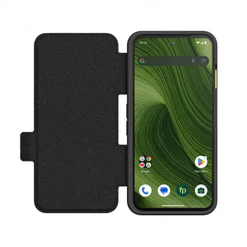 Flip-ümbris Fairphone F6FLIP-1ZW-WW1 Fairphone 6-le, klappkate 16 cm (6,31 tolli) ekraanile, plastik, must