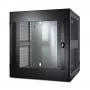 APC NetShelter 13U seinakinnitusega rack-kapp klaasuksega, topelthingedega serveri sügavus