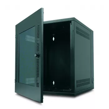 APC NetShelter 13U seinakinnitusega rack-kapp klaasuksega, topelthingedega serveri sügavus