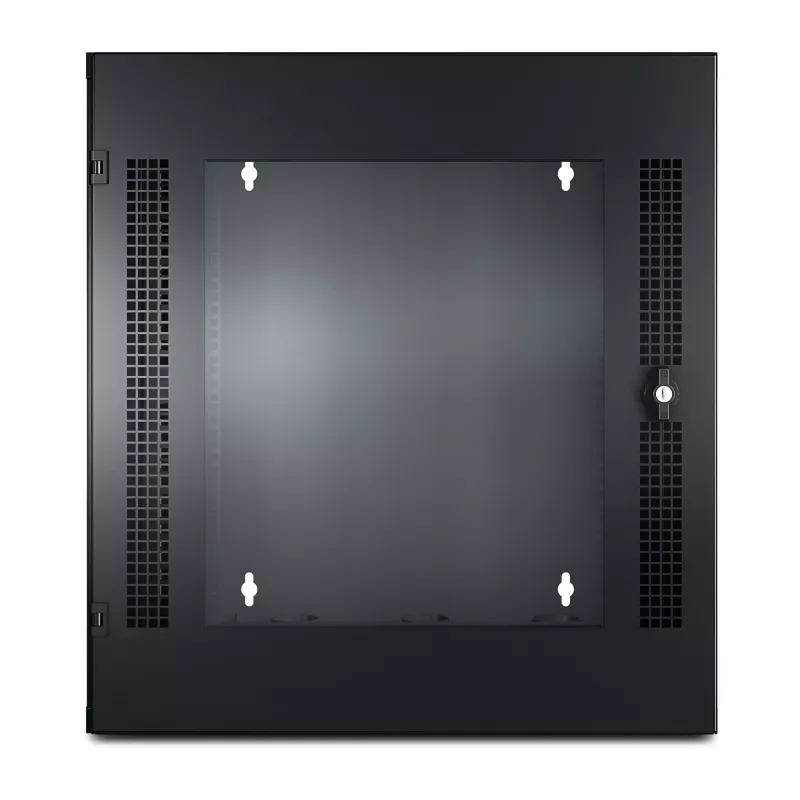 APC NetShelter 13U seinakinnitusega rack-kapp klaasuksega, topelthingedega serveri sügavus