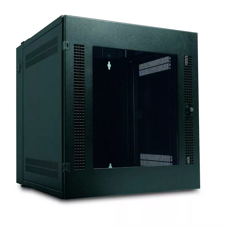 APC NetShelter 13U seinakinnitusega rack-kapp klaasuksega, topelthingedega serveri sügavus
