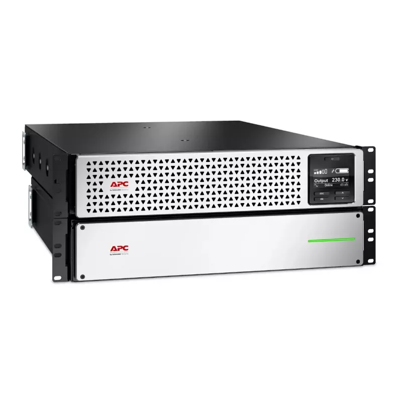 APC Smart-UPS On-Line, 3kVA, liitiumioonaku, Rackmount 4U, 230V, 6x C13+2x C19 IEC pistikupesa, SmartSlot, pikendatud tööaeg, siinide komplekt kaasas