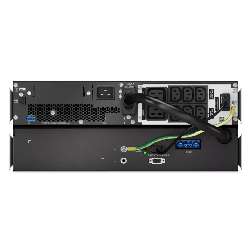APC Smart-UPS On-Line, 3kVA, liitiumioonaku, Rackmount 4U, 230V, 6x C13+2x C19 IEC pistikupesa, SmartSlot, pikendatud tööaeg, siinide komplekt kaasas