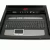 APC 17-tolline raami LCD-konsool integreeritud 16-pordilise analoog-KVM-lülitiga