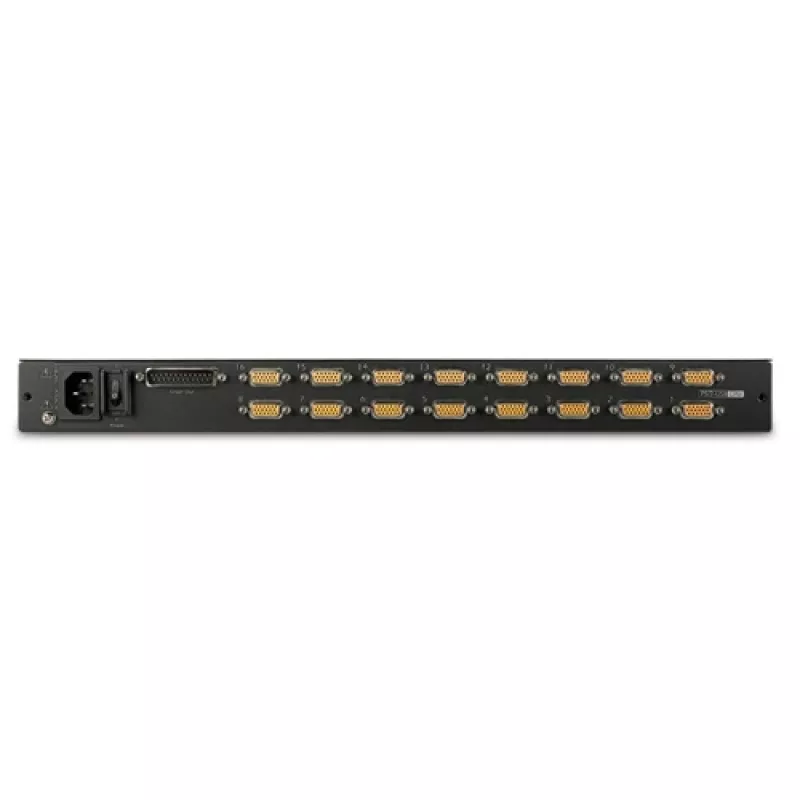 APC 17-tolline raami LCD-konsool integreeritud 16-pordilise analoog-KVM-lülitiga