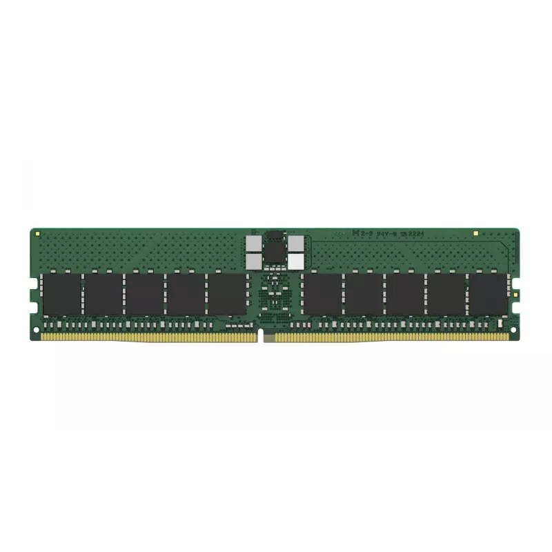 Kingston Technology 32GB, DDR5, 5600MT/s, ECC, registreeritud, DIMM, CL46, x80, 2RX8, 1,1V, 288-kontaktiline, 16Gbit