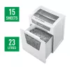 Leitz IQ Office paberipurustaja P4, ristlõikus, 22,3 cm, 4 x 40 mm, 23 L, 225 lehte, 55 dB