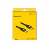 DeLOCK DisplayPort-kaabel 8K 60 Hz 1 m Must Metallist