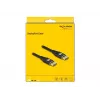 DeLOCK DisplayPort-kaabel 8K 60 Hz 5 m Must Metallist