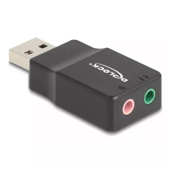 DeLOCK väline USB-helikaart DeLOCK 66634 USB-A kuni 2 x 3,5 mm