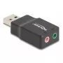 DeLOCK väline USB-helikaart DeLOCK 66634 USB-A kuni 2 x 3,5 mm