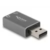 DeLOCK väline USB-helikaart USB-A isane kuni 2 x 3,5 mm stereopesa
