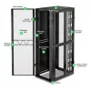 APC NetShelter SX, Serveririiuli korpus, Gen 2, 52U, 2436H x 800W x 1200D mm, külgedega, must
