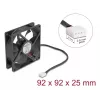 Ventilaator DeLOCK 67302 9,2 cm Must kuullaager
