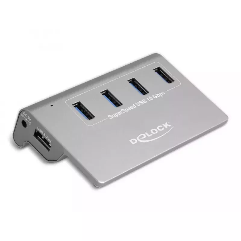 DeLOCK 64181 USB-jaotur 3.2 Gen 2 Type-A 10000 Mbit/s Hall