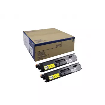toonerkassett Brother TN-900YTWIN kollane, Originaal, 2 tk, 12,000 lehekülge each