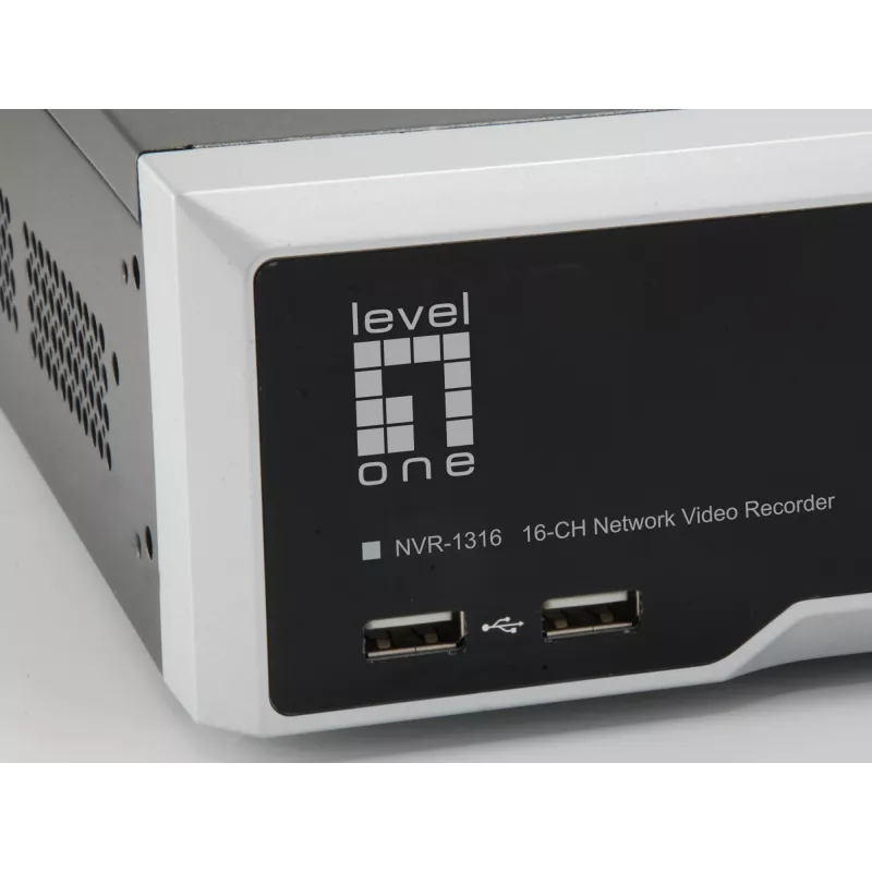 LevelOne GEMINI 16-kanaliline võrguvideosalvesti, H.265, 16 kanalit, 3840 x 2160 pikslit, 128 kasutaja(t), H.264, H.264+, H.265, MPEG4, sisseehitatud LINUX, 256 Mbit/s