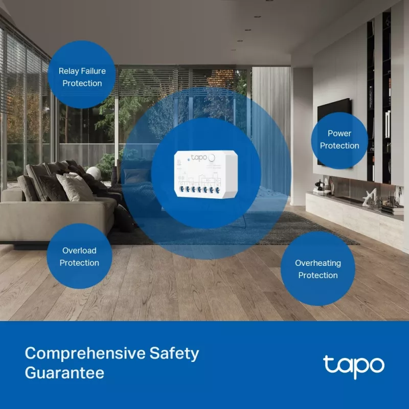 TP-Link TAPO S110E(UN) nutikodu ajam Lülitusajam 7 kanalit