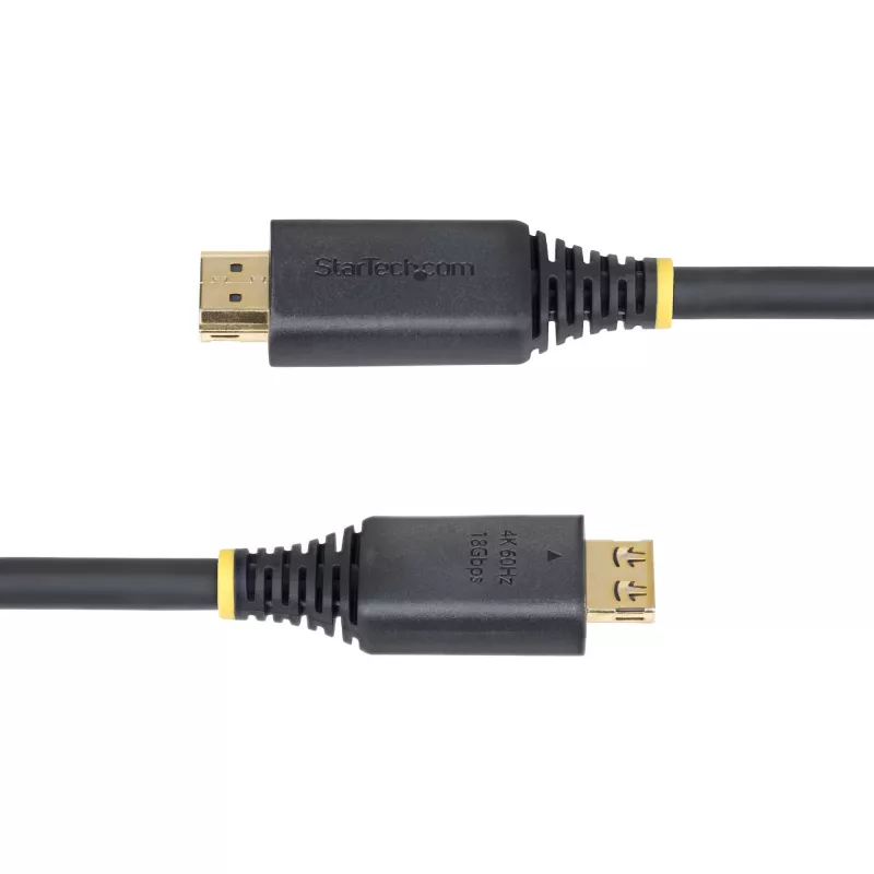 StarTech.com 5m (16ft) High Speed HDMI -kaabel haarduvate pistikutega, 4K 60Hz/1440p 144Hz, HDR10/HDCP 2.2/ARC, 18Gbps, UHD HDMI -juhe telerile/monitorile/ekraanile, TPE-kest