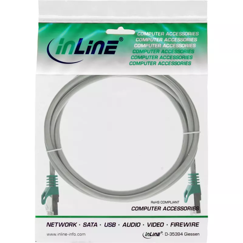 patch-kaabel InLine Crossover PC-to-PC SF/UTP Cat.5e RJ-45 — 2 m, hall