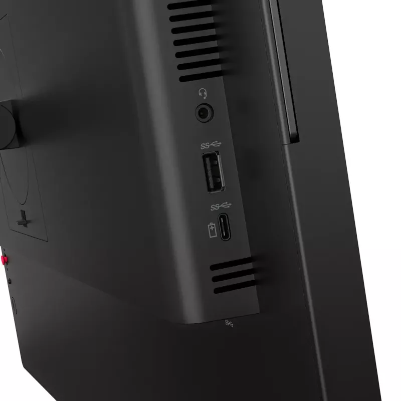 24-tolline Lenovo ThinkVision T24-4v IPS LCD monitor, 1920×1080 Full HD, 6 ms, 250 cd/m², sisseehitatud kõlarid, USB-jaotur, VESA, kõrguse reguleerimine, must