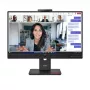 24-tolline Lenovo ThinkVision T24-4v IPS LCD monitor, 1920×1080 Full HD, 6 ms, 250 cd/m², sisseehitatud kõlarid, USB-jaotur, VESA, kõrguse reguleerimine, must