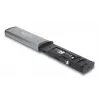 DELOCK USB 5 Gbps kaardilugeja SD ja MicroSD pesadega, USB 3.2 Gen 1 Type-A/USB-C, kaablid ja adapterid, must/hall