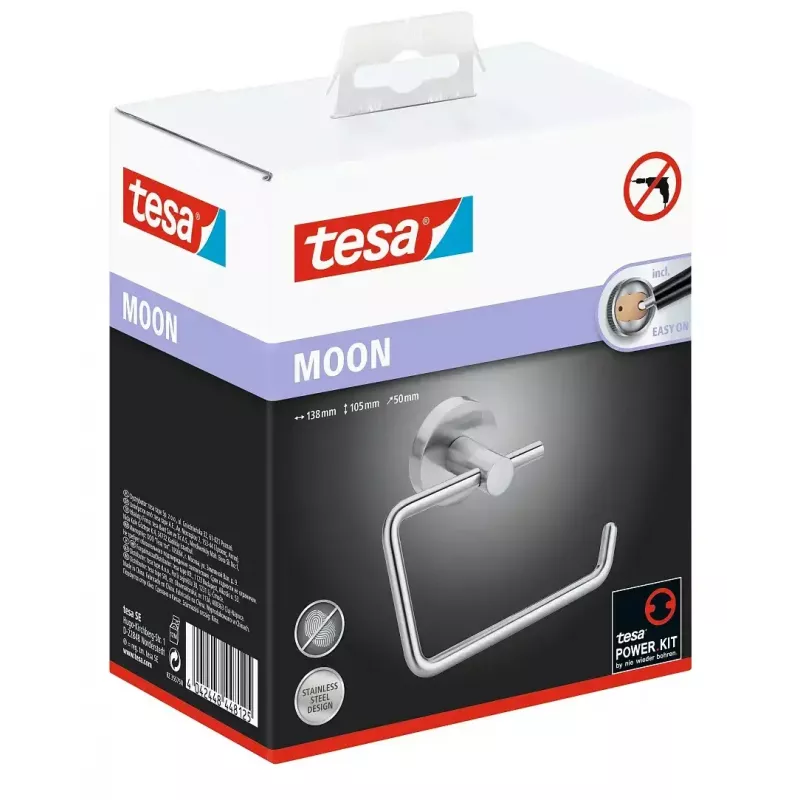 Tualettpaberi hoidik Tesa 40301-00000-00 seinale paigaldatav roostevaba teras 138×50×105 mm