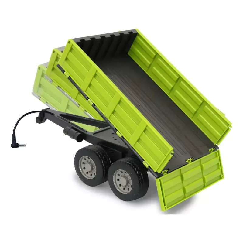 Rajaosa Jamara Tipper heleroheline RC-Traktor 1:16, must/roheline, 0,41 kg