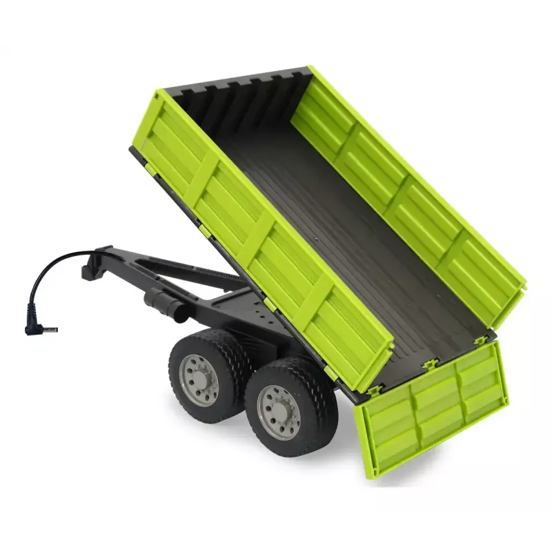 Rajaosa Jamara Tipper heleroheline RC-Traktor 1:16, must/roheline, 0,41 kg