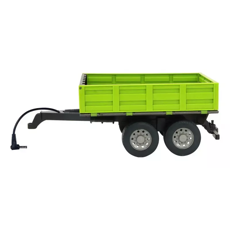 Rajaosa Jamara Tipper heleroheline RC-Traktor 1:16, must/roheline, 0,41 kg