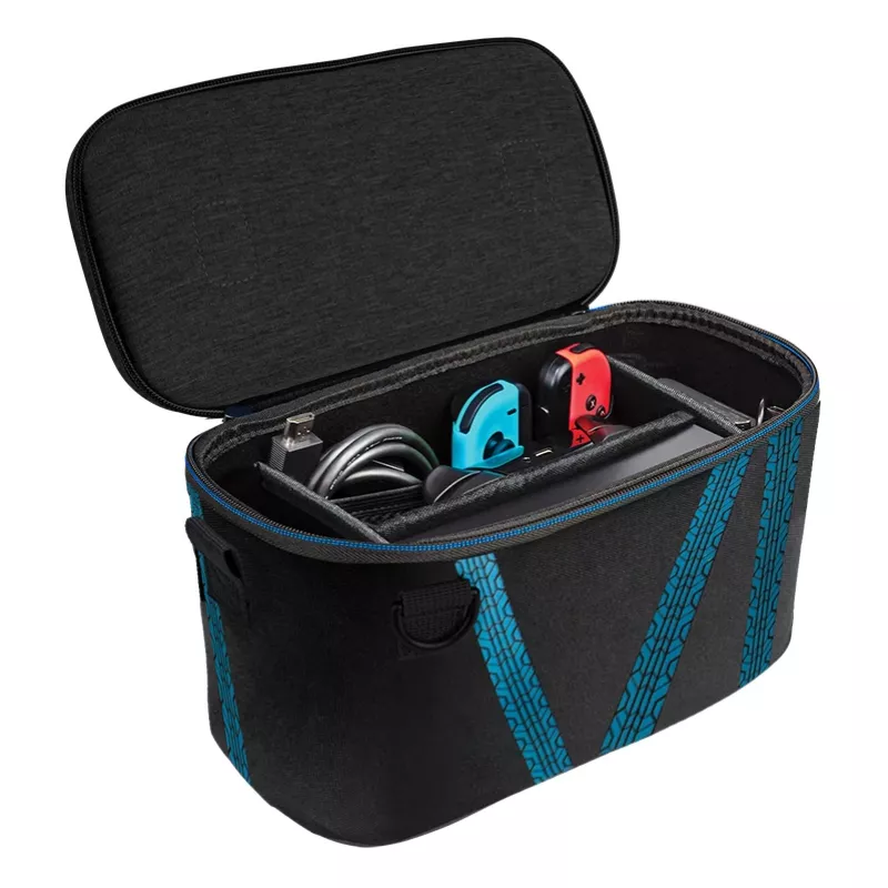 Kõvakohver PDP Nintendo Switch Kart Drift Overnight Case GLOW Must Sinine