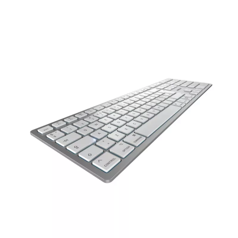 CHERRY KW 9100 õhuke FOR MAC klaviatuur universaalne USB + Bluetooth QWERTY inglise hõbedane