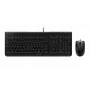 Juhtmega Cherry CHERRY DC 2000 täissuuruses USB-klaviatuur QWERTZ-paigutusega, 109 klahvi, 1,8 m kaabel, must — sisaldab hiirt