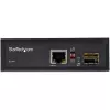 StarTech.com tööstuslik fiiber-Ethernet-meediumikonverter - 10/100/1000 Mbit/s SFP RJ45/Cat6-le - ühemoodiline/mitmemoodiline optiline fiiber vask-gigabitivõrgule - 12-56V DC - IP-30/ -40 kuni +75°C