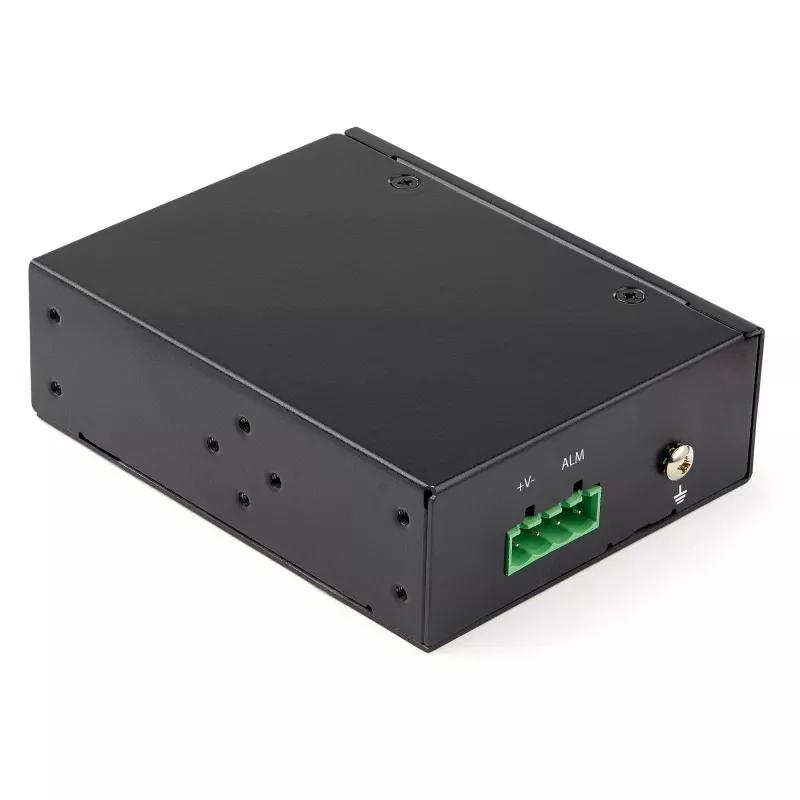 StarTech.com tööstuslik fiiber-Ethernet-meediumikonverter - 10/100/1000 Mbit/s SFP RJ45/Cat6-le - ühemoodiline/mitmemoodiline optiline fiiber vask-gigabitivõrgule - 12-56V DC - IP-30/ -40 kuni +75°C