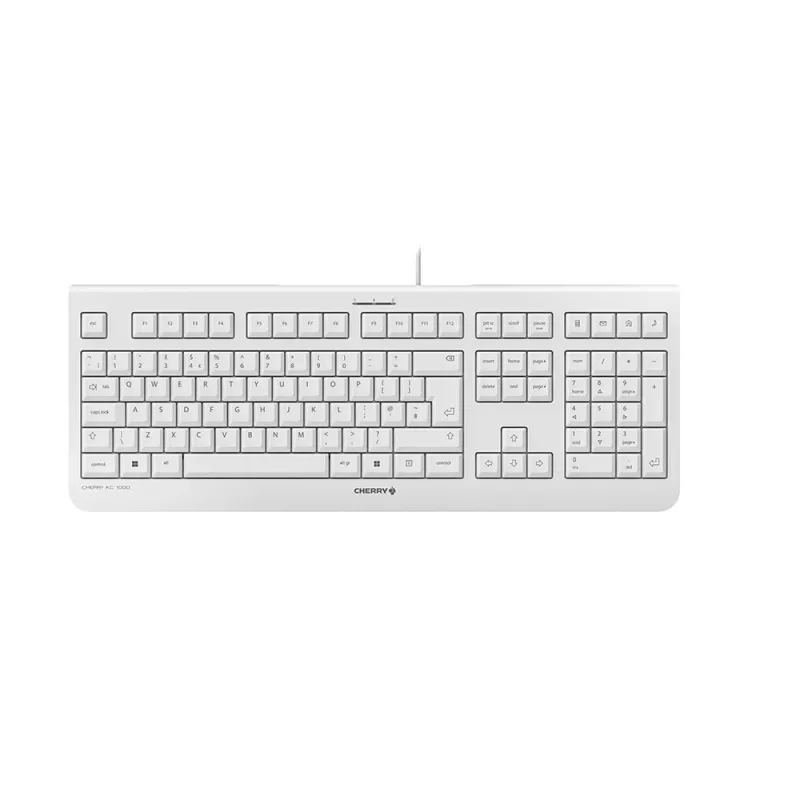 CHERRY KC 1000 juhtmega klaviatuur, kahvatuhall, USB (QWERTY – UK)