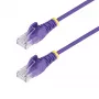 StarTech.com 7 m lilla õhuke CAT6 Etherneti kaabel, takerdumisvastane, 100 W PoE, UTP, LSZH, 28AWG puhtast vasest traat, õhuke RJ45 võrgukaabel koos tõmbetugevdustega, individuaalselt testitud