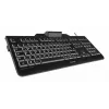 Juhtmega Cherry KC 1000 SC täissuuruses USB klaviatuur, QWERTZ paigutus, 109 klahvi, 1,8 m kaabel, must