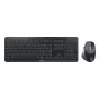 CHERRY Stream desktop ultimate klaviatuur ja hiir kodule/kontorile USB + RF juhtmevaba + Bluetooth AZERTY prantsuse must