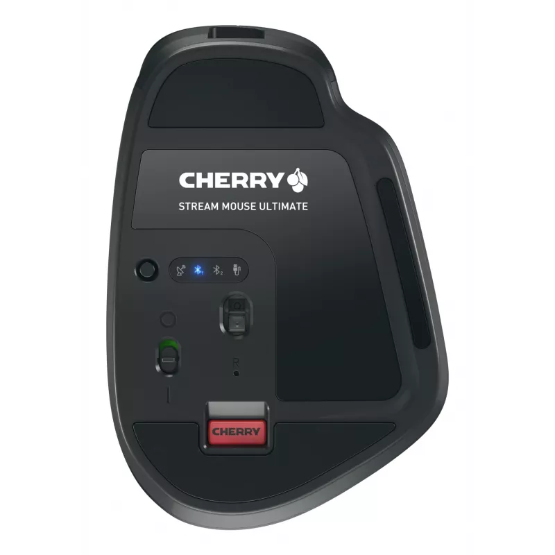 CHERRY Stream desktop ultimate klaviatuur ja hiir kodule/kontorile USB + RF juhtmevaba + Bluetooth AZERTY prantsuse must