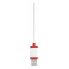 Cherry täissuuruses juhtmega klaviatuur Stream — QWERTZ paigutus, käärikuklahvid, USB, 1,8 m kaabel, helehall