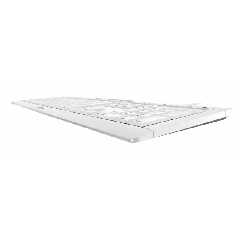 Cherry täissuuruses juhtmega klaviatuur Stream — QWERTZ paigutus, käärikuklahvid, USB, 1,8 m kaabel, helehall