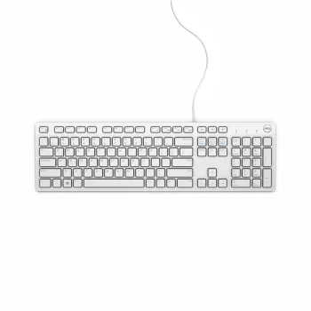 DELL juhtmega klaviatuur - KB216 - saksa (QWERTZ) - valge, täissuuruses (100%), juhtmega, USB, QWERTZ, valge