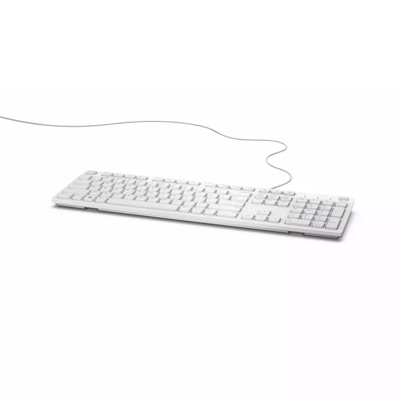 DELL juhtmega klaviatuur - KB216 - saksa (QWERTZ) - valge, täissuuruses (100%), juhtmega, USB, QWERTZ, valge