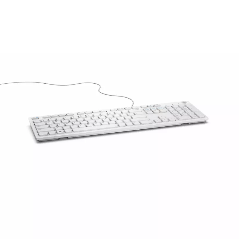 DELL juhtmega klaviatuur - KB216 - saksa (QWERTZ) - valge, täissuuruses (100%), juhtmega, USB, QWERTZ, valge