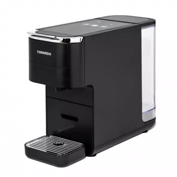 TORNADO TCM7042-GS | 5-ühes mitme kapsliga kohvimasin, kapselkohvimasin, 1,5 L, kohvikapsel, jahvatatud kohv, 1350 W, must